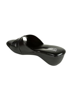 black slip on wedges - 16190635 - Standard Image - 3