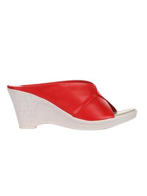 red slip on wedges - 16190665 - Standard Image - 2
