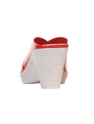 red slip on wedges - 16190665 - Standard Image - 3