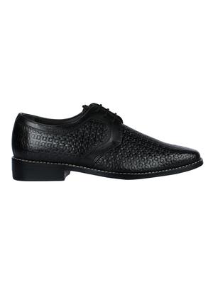 black leather lace-up derbys - 16190831 - Standard Image - 2