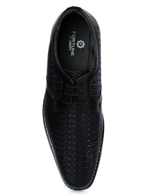 black leather lace-up derbys - 16190831 - Standard Image - 4