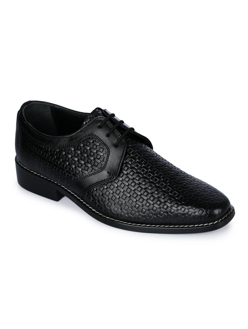 black leather lace-up derbys - 16190831 - Zoom Image - 1