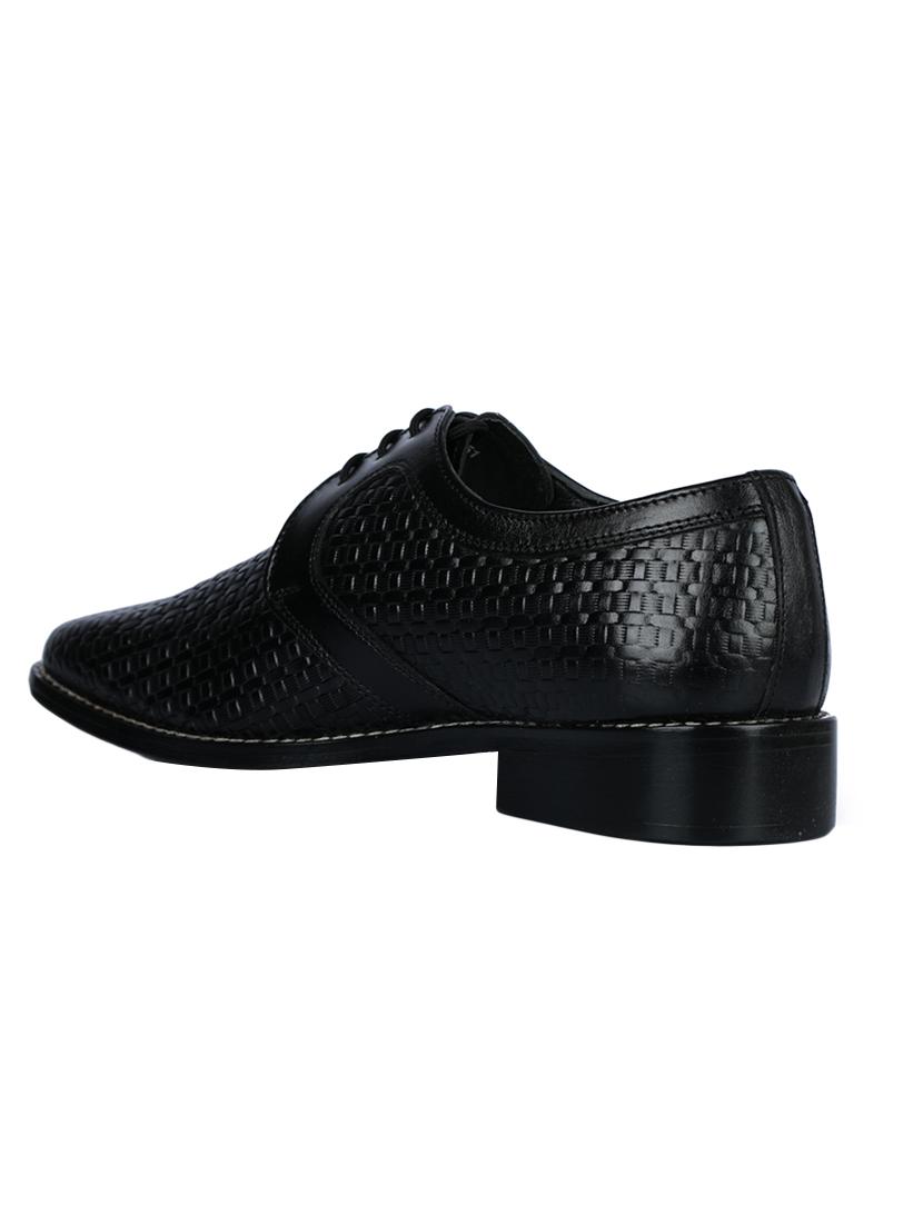 black leather lace-up derbys - 16190831 - Zoom Image - 3
