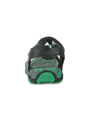 green leatherette back strap floaters - 16190852 - Standard Image - 3