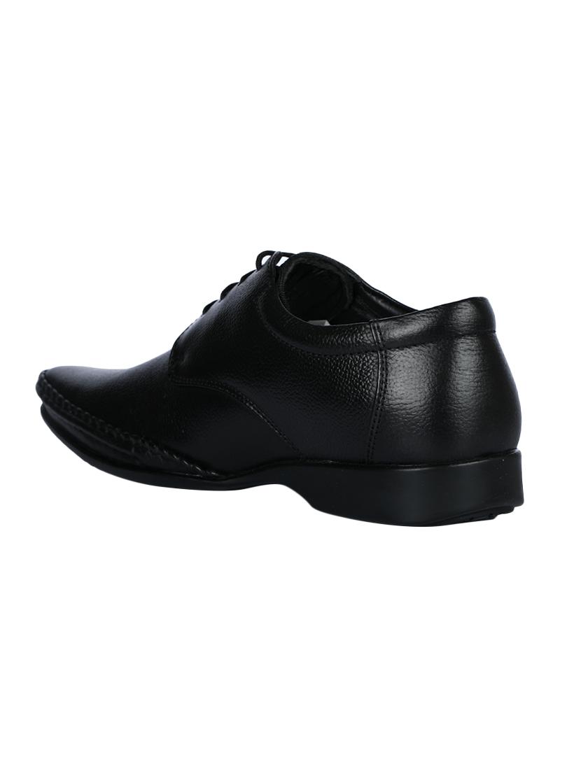 black leather lace-up derbys - 16190939 - Zoom Image - 3