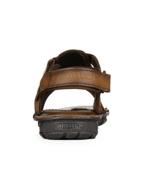 tan leatherette back strap sandals - 16190959 - Standard Image - 3