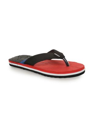 red fabric toe separator flip flops - 16190983 - Standard Image - 2