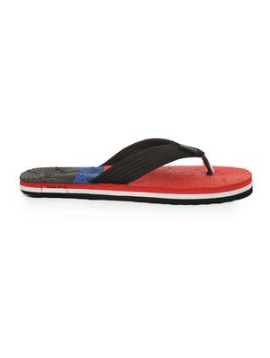 red fabric toe separator flip flops - 16190983 - Standard Image - 3
