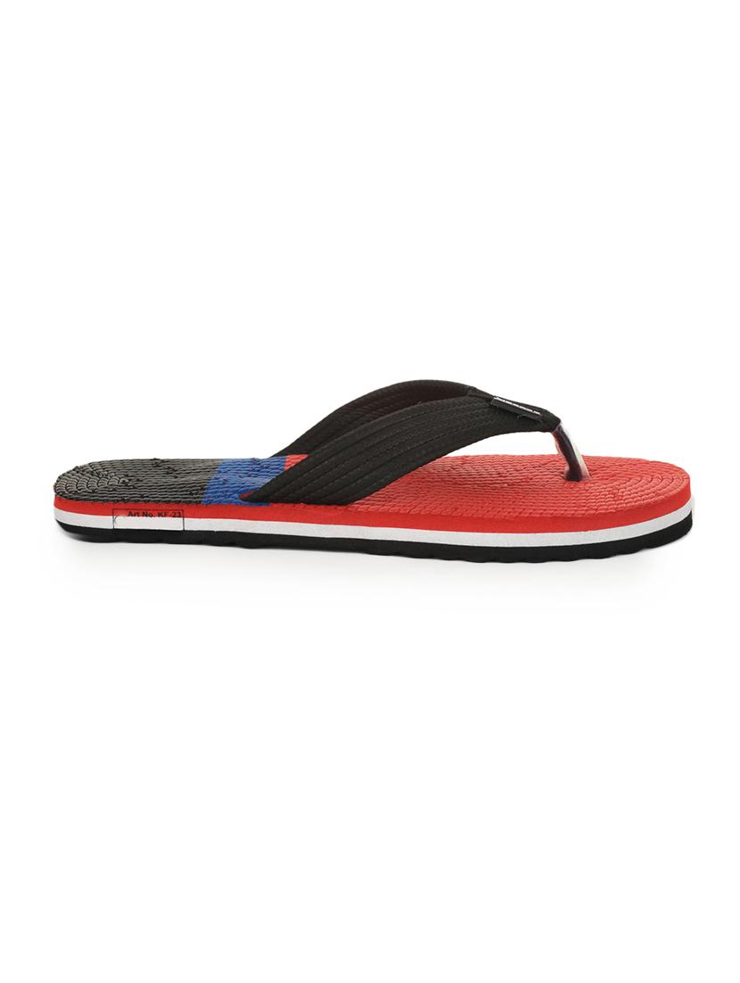 red fabric toe separator flip flops - 16190983 - Zoom Image - 3
