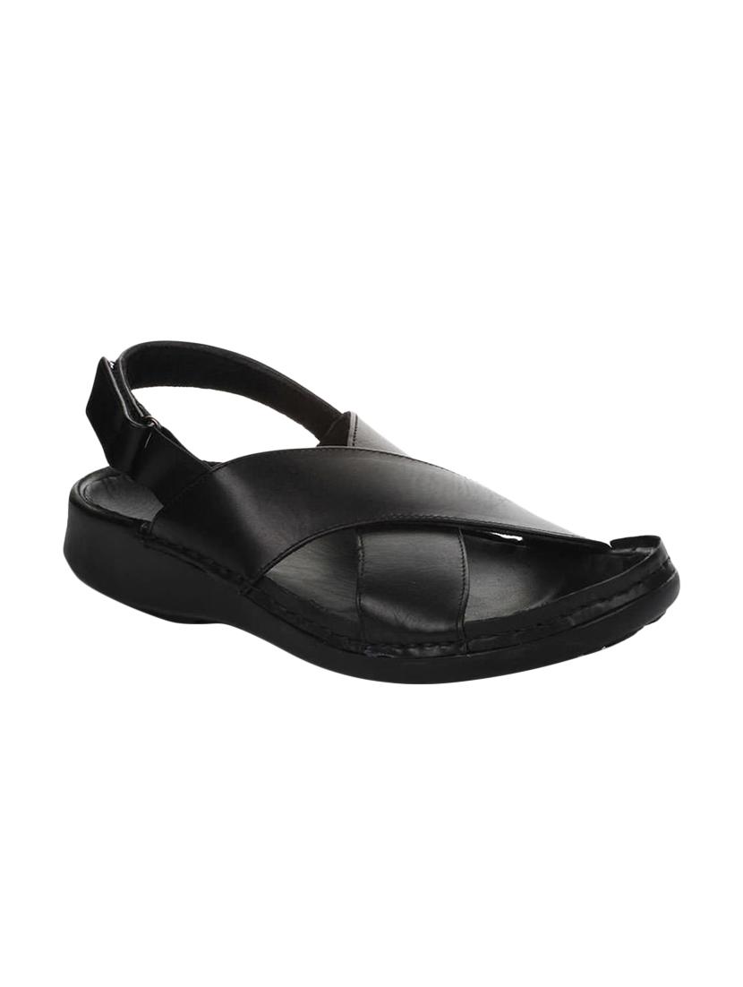 black leather back strap sandals - 16190992 - Zoom Image - 1