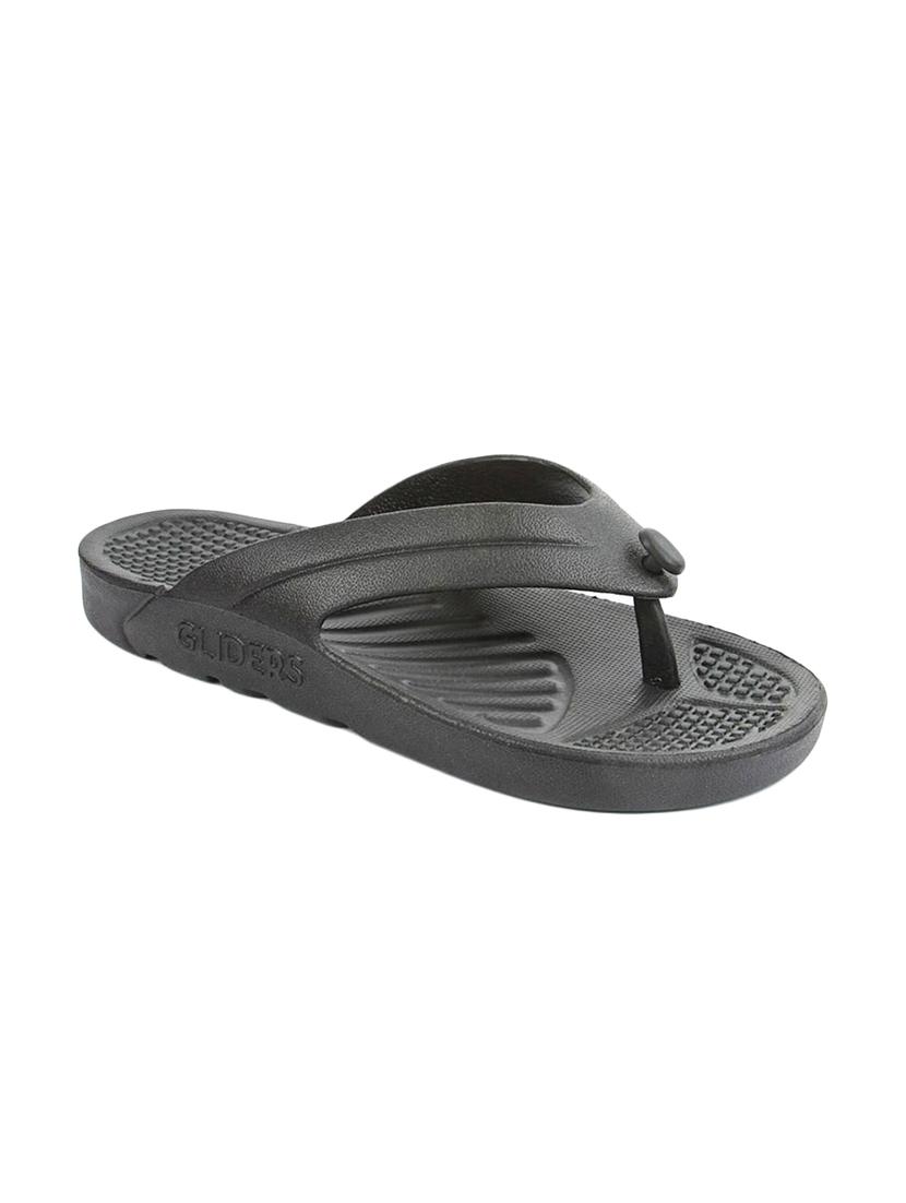 black pvc toe separator flip flops - 16191018 - Zoom Image - 1