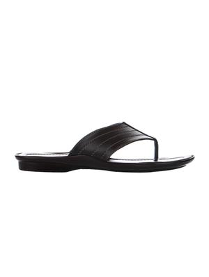 brown leatherette toe separator slippers - 16191023 - Standard Image - 2