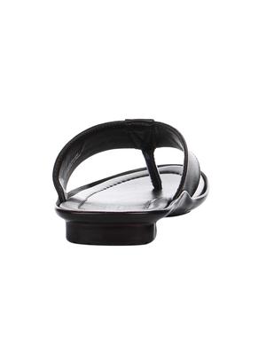 brown leatherette toe separator slippers - 16191023 - Standard Image - 3