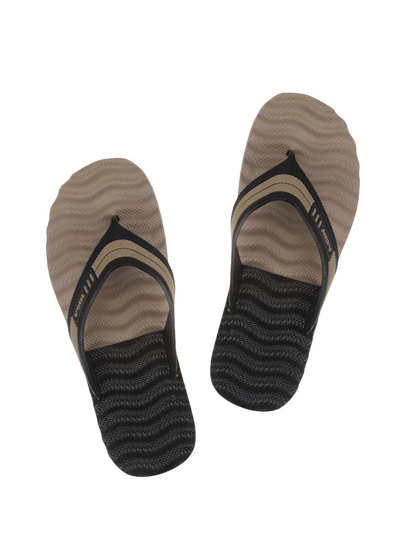 brown rubber toe separator flip flops - 16191046 - Zoom Image - 1