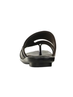 brown leatherette slip on slippers - 16191049 - Standard Image - 3