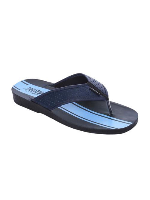blue leatherette toe separator slippers - 16191107 - Standard Image - 1
