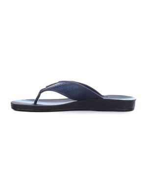 blue leatherette toe separator slippers - 16191107 - Standard Image - 2
