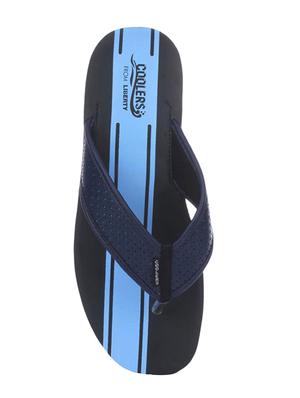 blue leatherette toe separator slippers - 16191107 - Standard Image - 4