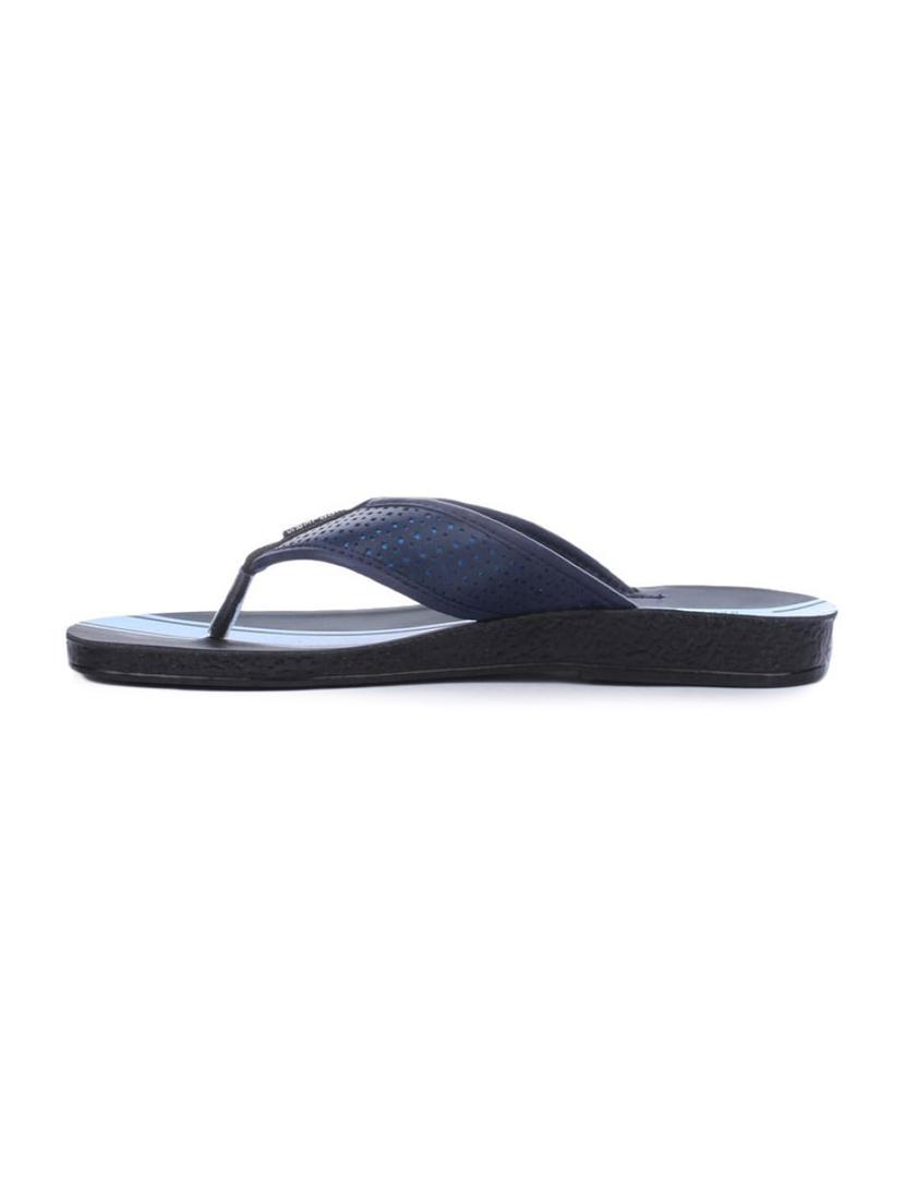 blue leatherette toe separator slippers - 16191107 - Zoom Image - 2