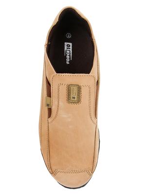 beige leatherette slipons - 16191221 - Standard Image - 4