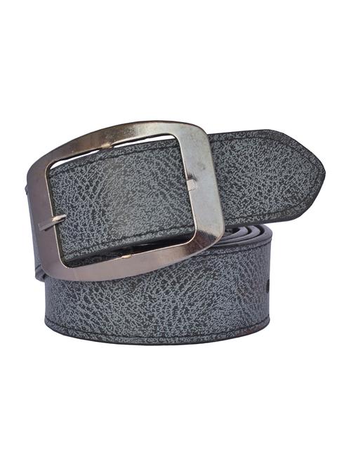 grey leatherette belt - 16192514 - Standard Image - 1