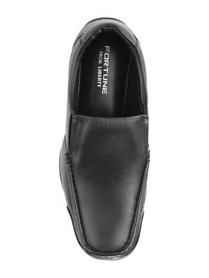 black leatherette slipons - 16192564 - Standard Image - 3