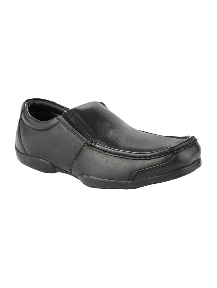 black leatherette slipons - 16192564 - Zoom Image - 1