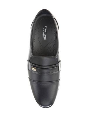 black leatherette slipons - 16192566 - Standard Image - 3