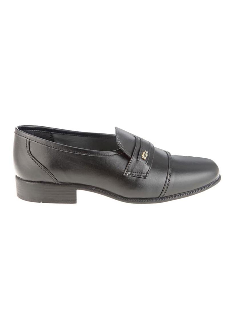 black leatherette slipons - 16192566 - Zoom Image - 2
