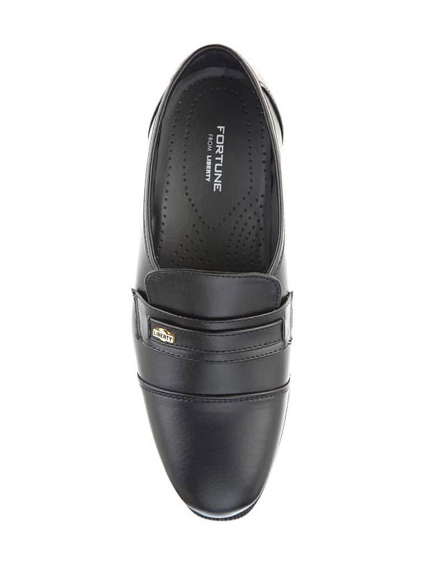 black leatherette slipons - 16192566 - Zoom Image - 3