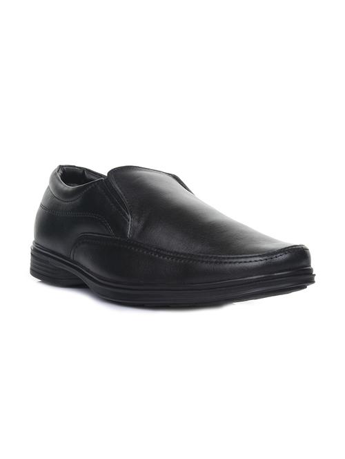 black leather slipons - 16192571 - Standard Image - 1