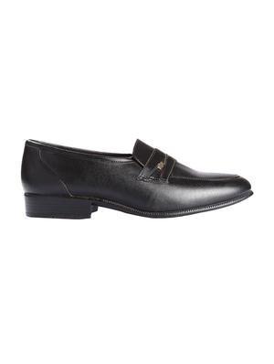 black leatherette slipons - 16192594 - Standard Image - 2