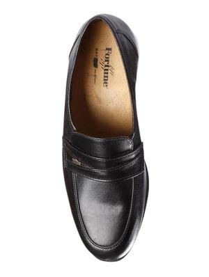 black leatherette slipons - 16192594 - Standard Image - 3