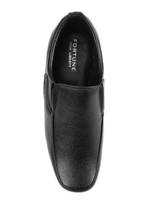black leatherette slipons - 16192626 - Standard Image - 4
