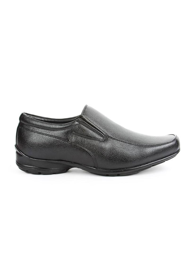 black leatherette slipons - 16192626 - Zoom Image - 2