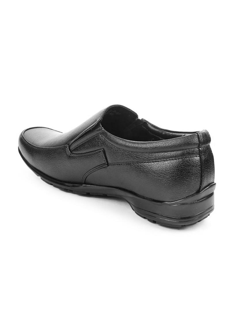 black leatherette slipons - 16192626 - Zoom Image - 3