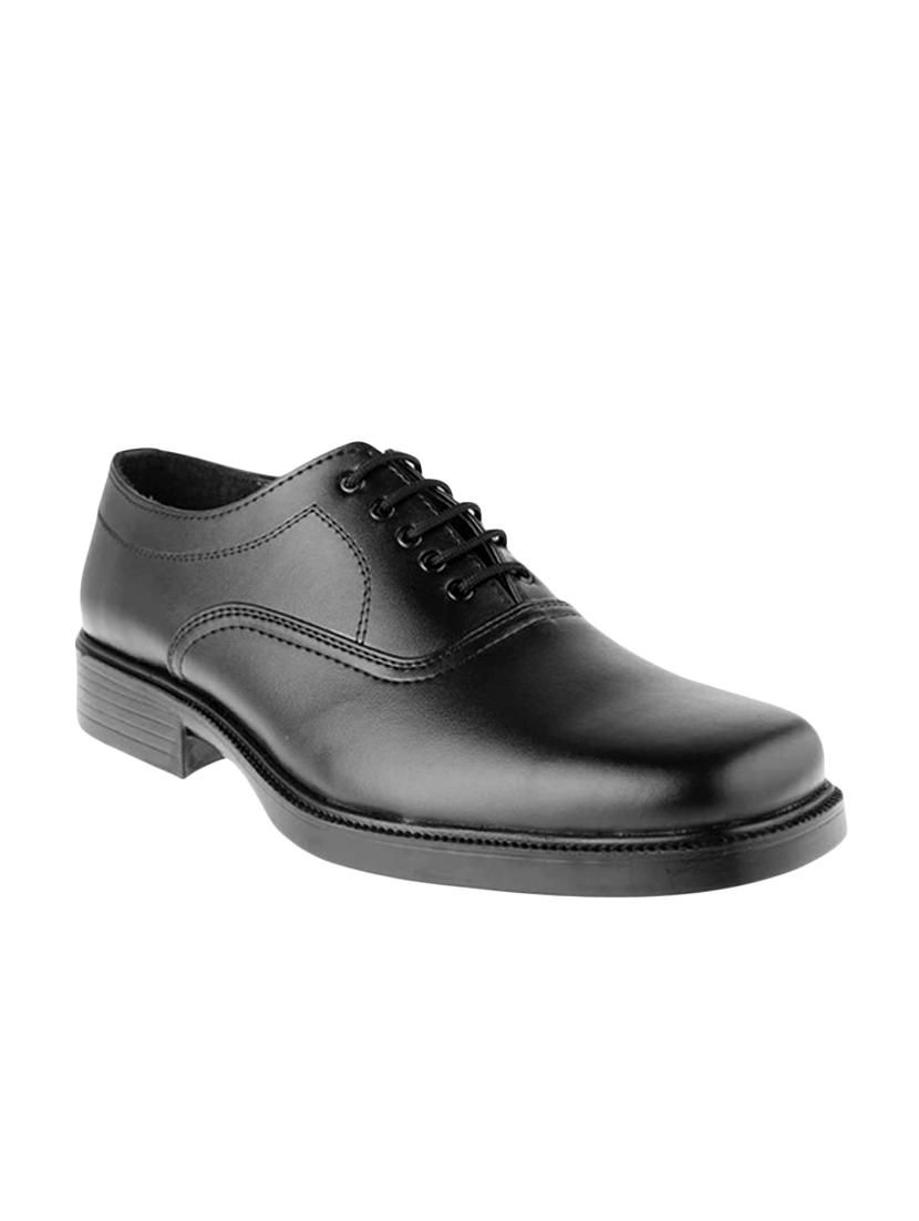 black leather lace-up oxfords - 16192655 - Zoom Image - 1