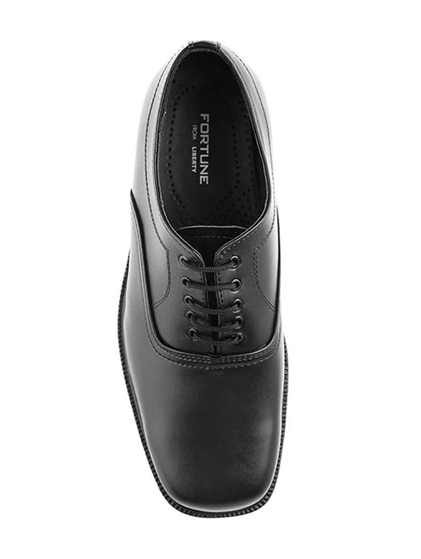 black leather lace-up oxfords - 16192655 - Zoom Image - 3