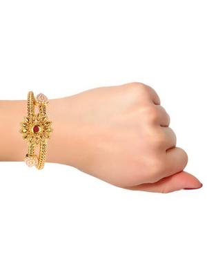 gold metal bangle - 16192865 - Standard Image - 4