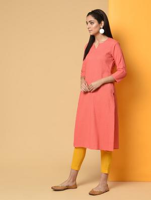 pintucks solid kurta with jacket - 16193010 - Standard Image - 3