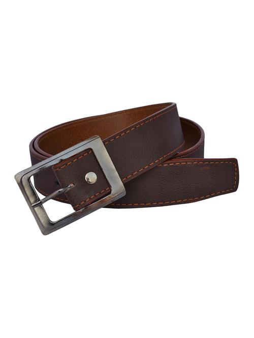 brown leatherette belt - 16193033 - Standard Image - 1