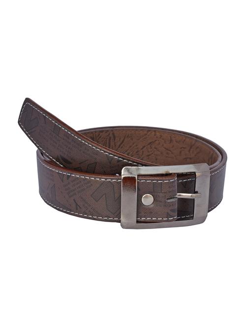 brown leatherette belt - 16193034 - Standard Image - 1