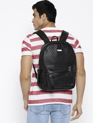 solid black canvas backpack - 16193257 - Standard Image - 6
