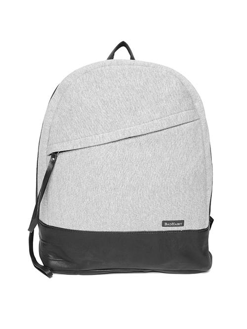 grey & black canvas backpack - 16193278 - Standard Image - 1