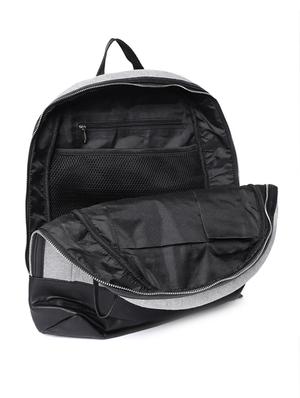 grey & black canvas backpack - 16193278 - Standard Image - 3
