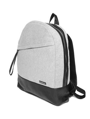 grey & black canvas backpack - 16193278 - Standard Image - 5