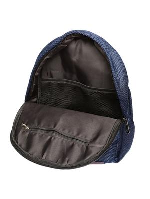navy blue nylon backpack - 16193284 - Standard Image - 3