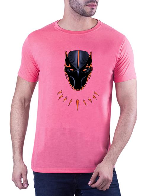 pink chest print tshirt - 16193844 - Standard Image - 1