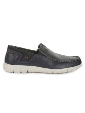navy leatherette slipons - 16193994 - Standard Image - 2