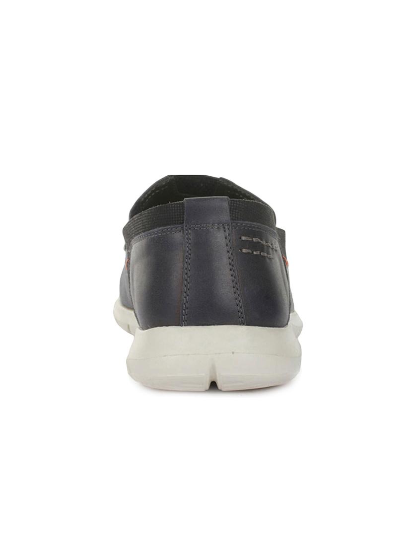 navy leatherette slipons - 16193994 - Zoom Image - 3